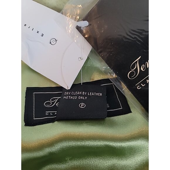 Terry Lewis Classic Luxurie Women Suede Leather Fringe Cape One Size Mint Green - Picture 12 of 14